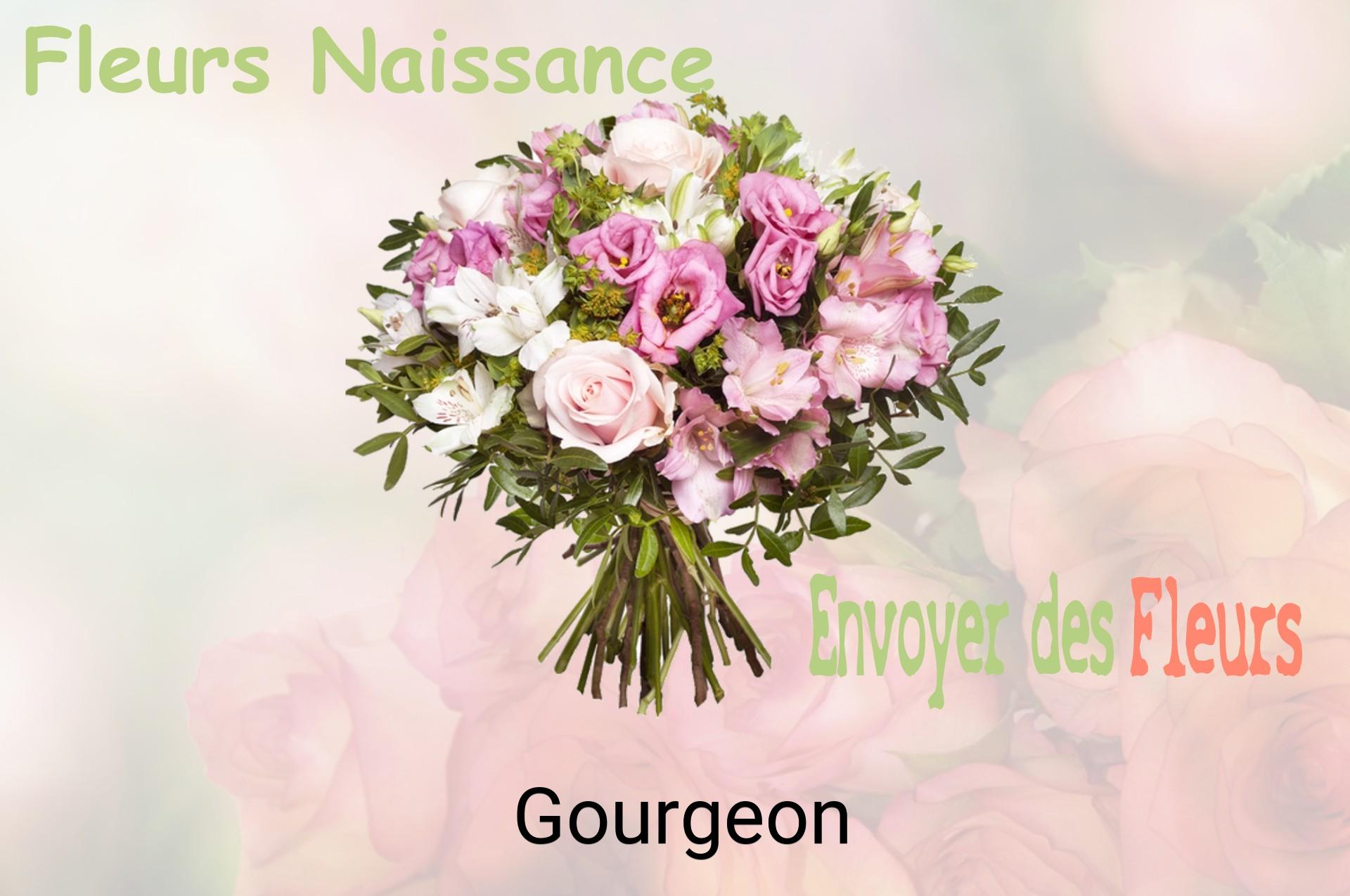 Bouquet de fleurs de naissance livré à Gourgeon